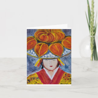 Traditional Okinawan Dancer 3 Card