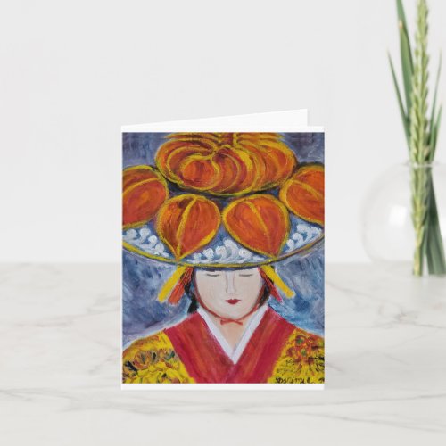 Traditional Okinawan Dancer 3 Card