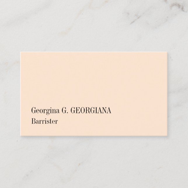 Traditional, Old Fashioned Business Card (Front)