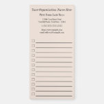 [ Thumbnail: Traditional, Old Fashioned Practice Promotional Magnetic Notepad ]
