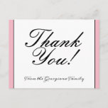 [ Thumbnail: Traditional & Old Fashioned "Thank You!" Postcard ]