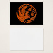 Traditional Orange Phoenix Circle (Front & Back)