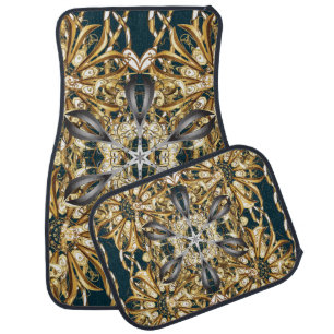 Traditional orient ornament. Classic vintage backg Car Floor Mat