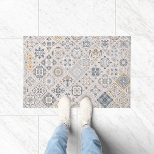 Traditional ornament Portuguese and Spanish Boho Doormat