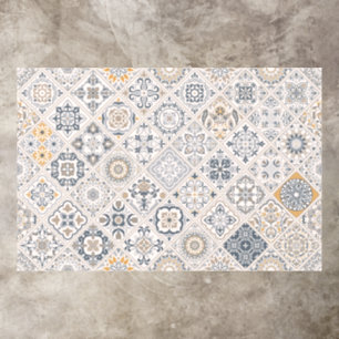 Traditional ornament Portuguese and Spanish Boho  Floor Decals