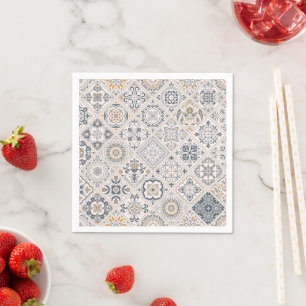 Traditional ornament Portuguese and Spanish Boho  Napkins
