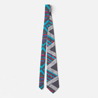 Traditional ornamental Ethnic Geometric Pattern Neck Tie