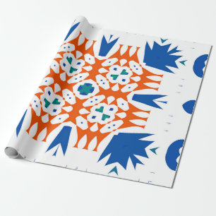 Traditional ornate mexican talavera. Hand drawn de Wrapping Paper