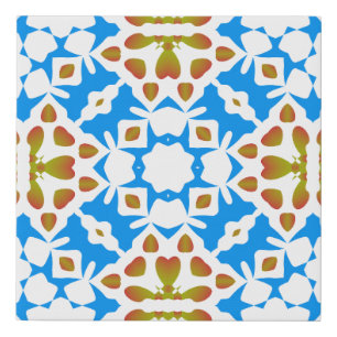 Traditional ornate mexican talavera. Universal des Faux Canvas Print