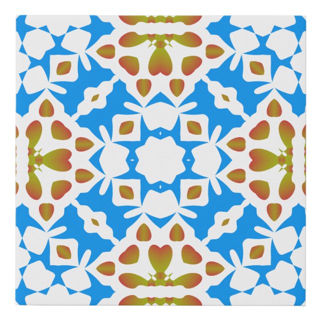 Traditional ornate mexican talavera. Universal des Faux Canvas Print (Front)