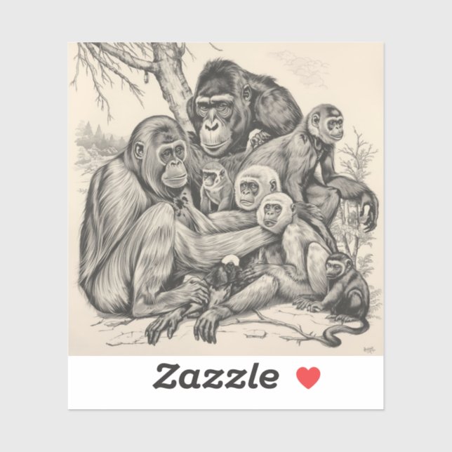 traditional painting images  sticker (Sheet)