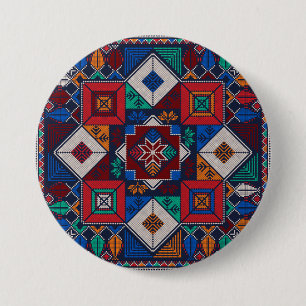Traditional Palestine Embroidery tatreez colorful Button