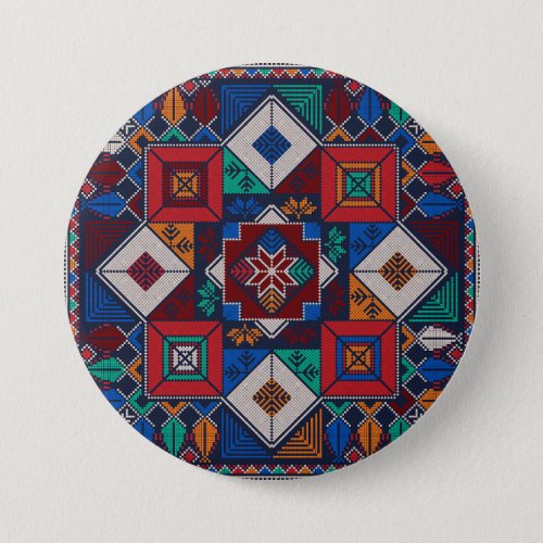 Traditional Palestine Embroidery tatreez  colorful Button