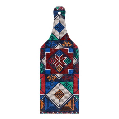 Traditional Palestine Embroidery tatreez  colorful Cutting Board