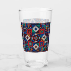 Traditional Palestine Embroidery tatreez  colorful Glass