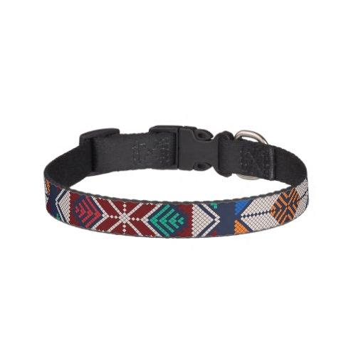 Traditional Palestine Embroidery tatreez  colorful Pet Collar