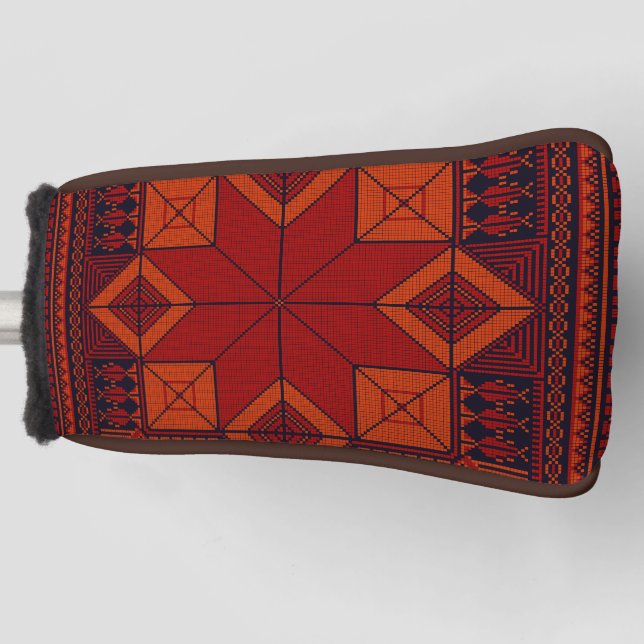 Traditional Palestine Embroidery tatreez Pattern  Golf Head Cover (Front)