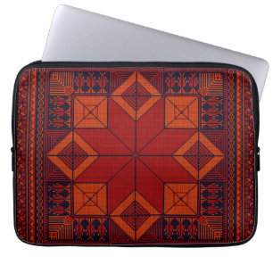 Traditional Palestine Embroidery tatreez Pattern   Laptop Sleeve
