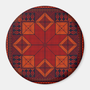 Traditional Palestine Embroidery tatreez Pattern Magnet