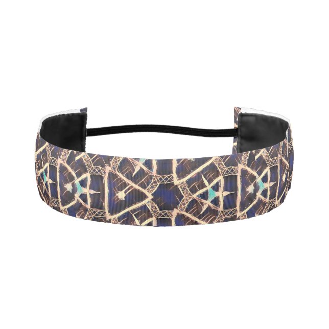 traditional pattern athletic headband (Front)