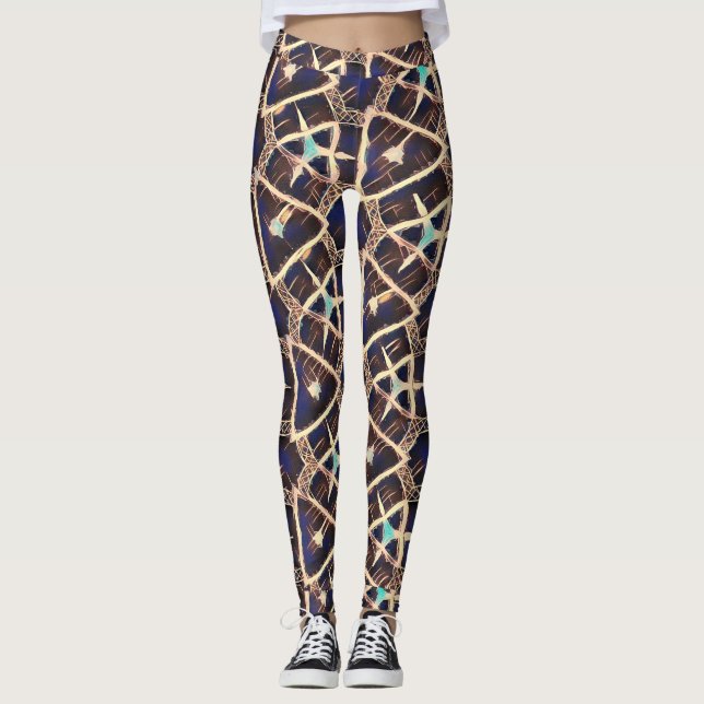 traditional pattern leggings (Front)