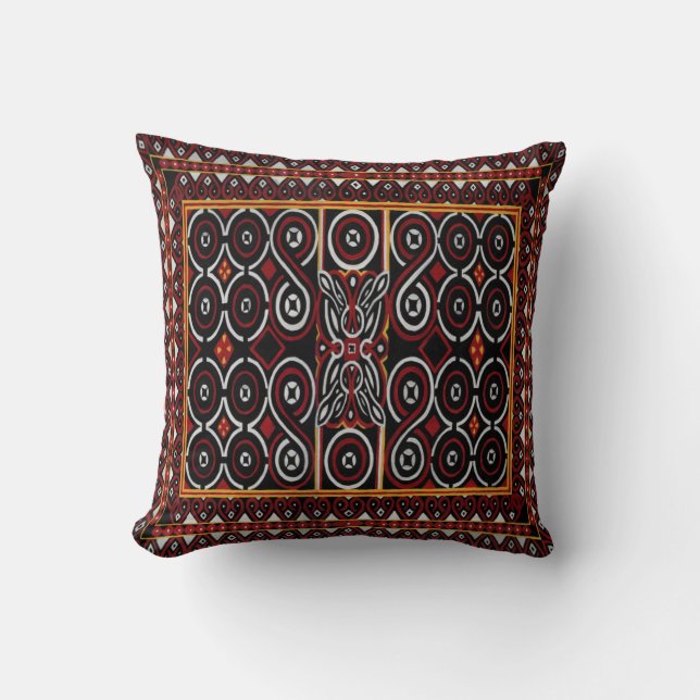Traditional Pattern Throw Pillow (Front)