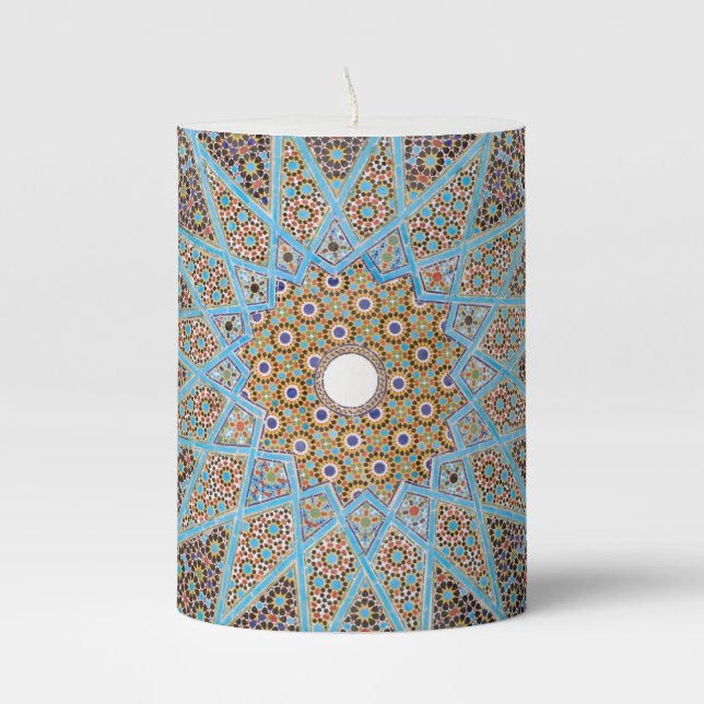 Traditional Persian design   Pillar Candle (Front)