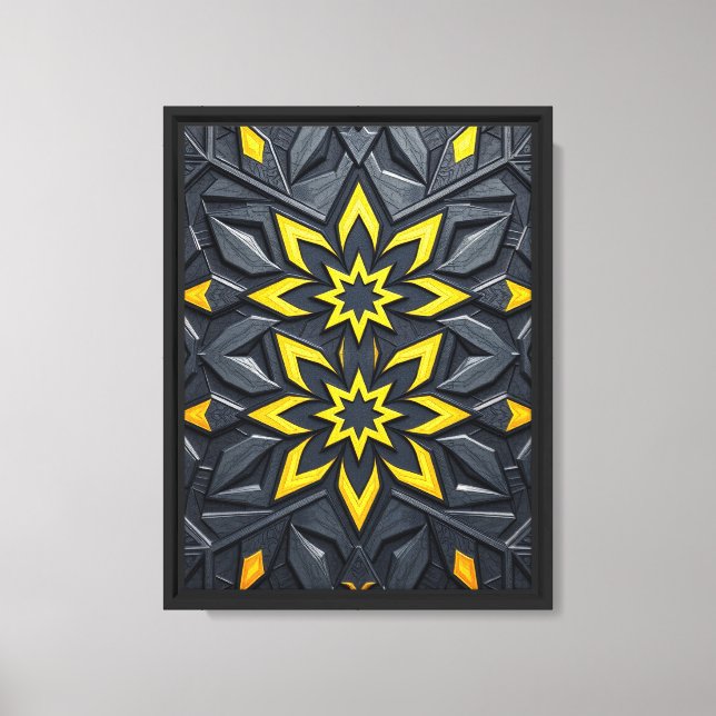Traditional Persian Geometry Framed Wall Art (Front)