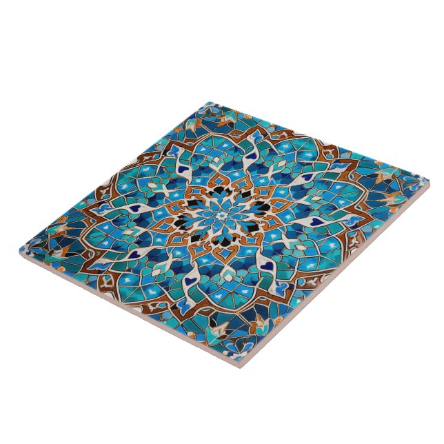 Traditional Persian Traditional Ornamental Art 1 Ceramic Tile (Side)