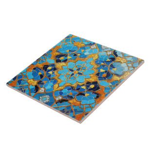Traditional Persian Traditional Ornamental Art 7 Ceramic Tile