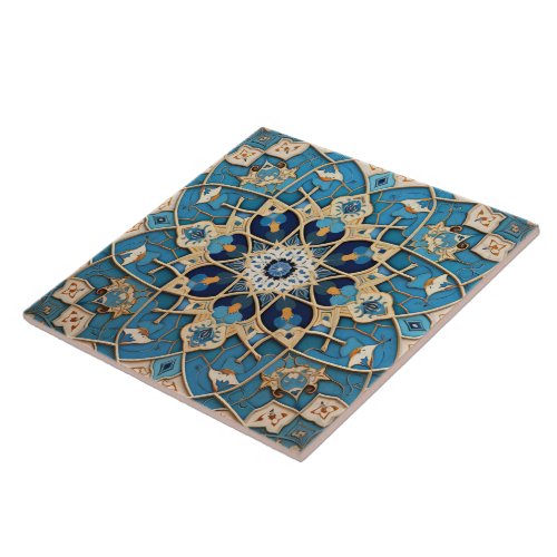 Traditional Persian Traditional Ornamental Art 8 Ceramic Tile