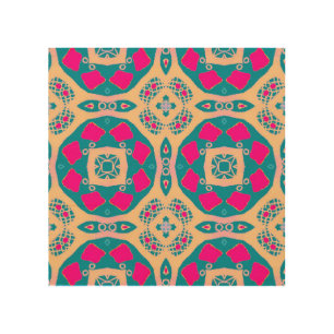 Traditional, Peruvian patchwork, tile pattern Wood Wall Art