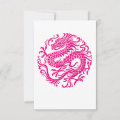Traditional Pink Chinese Dragon Circle (Front)