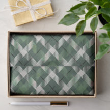 Traditional plaid in shades of green