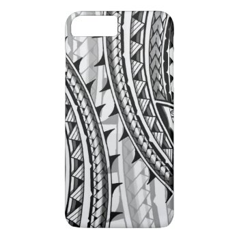 Traditional Polynesian Tribal Design/tattoo Iphone 8 Plus/7 Plus Case by MarkStorm at Zazzle