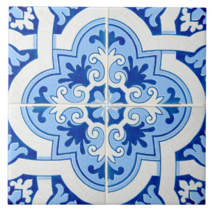 Traditional Portuguese glazed Ceramic Tile