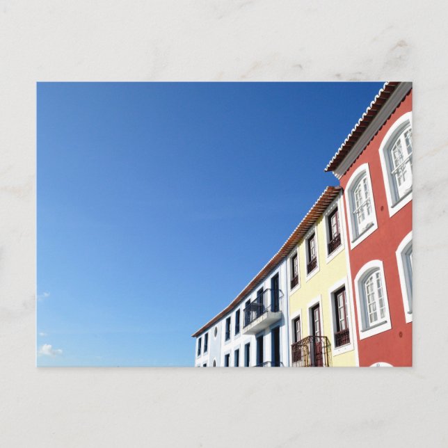 Traditional Portuguese Houses: Angra do Heroismo Postcard (Front)