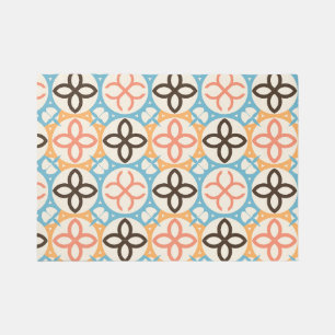 Traditional Portuguese Spanish Moroccan Mosaic Outdoor Rug