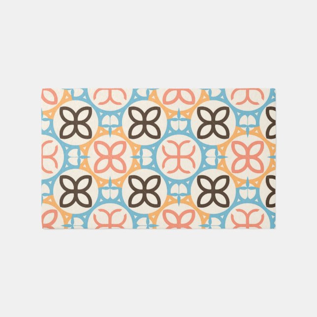 Traditional Portuguese Spanish Moroccan Mosaic Rug (Front)