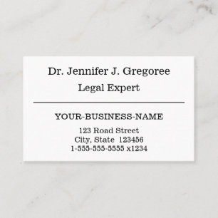 Traditional, Professional Attorney Business Card