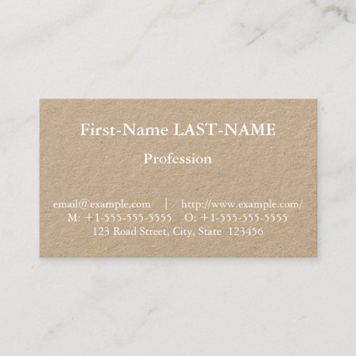 Traditional Professional Business Card