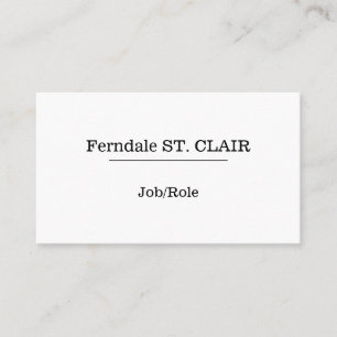 Traditional Professional Business Card