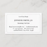 [ Thumbnail: Traditional, Professional Lawyer Business Card ]