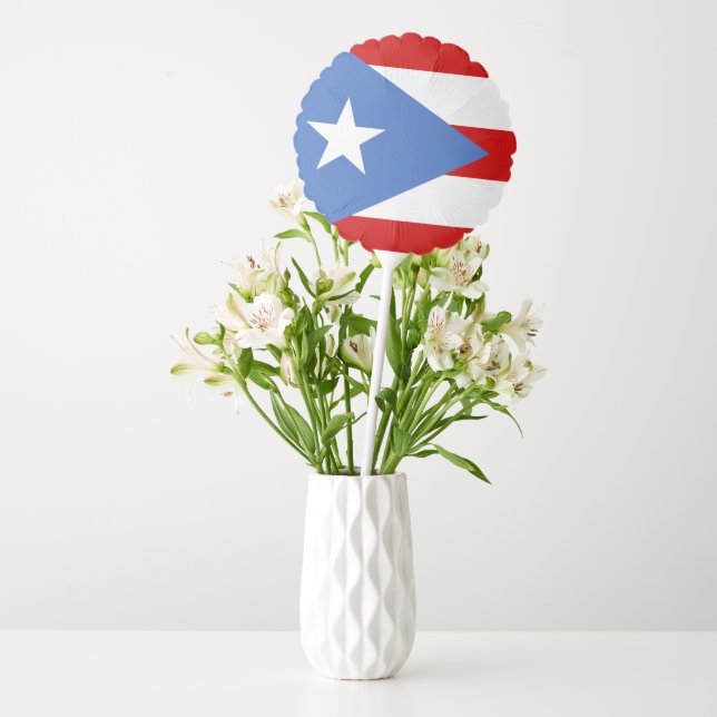 Traditional Puerto Rican Flag Balloon (Vase)