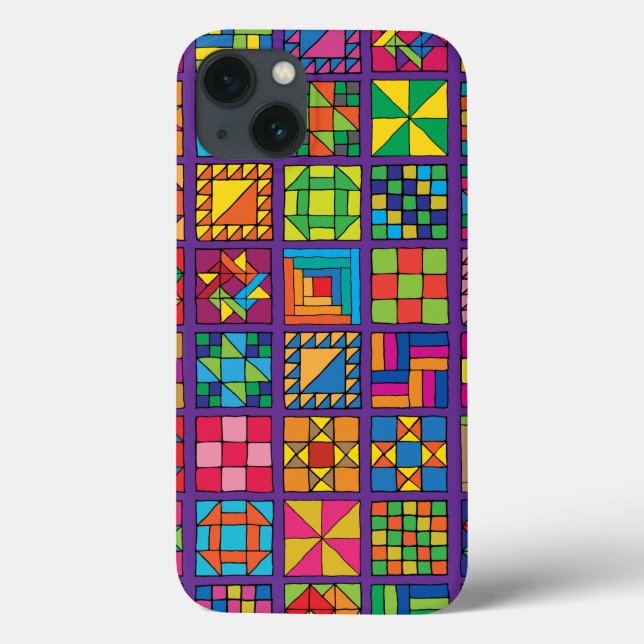 Traditional Quilt Sampler Case-Mate iPhone Case (Back)