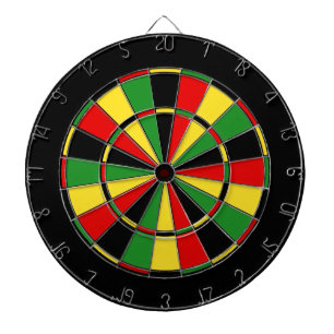 Traditional Rasta Dartboard With Darts