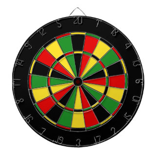 Traditional Rasta Dartboard With Darts