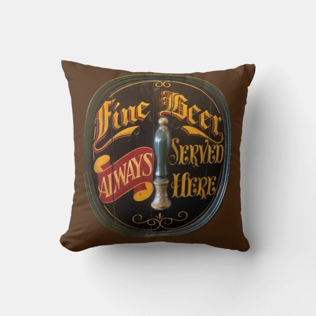 Traditional Real Ale or Beer Pub Bar Cushion (Front)