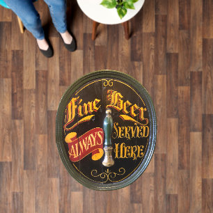 Traditional Real Ale or Beer Pub Bar Floor Decals