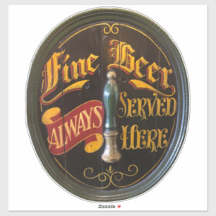 Traditional Real Ale or Beer Pub Bar Sticker